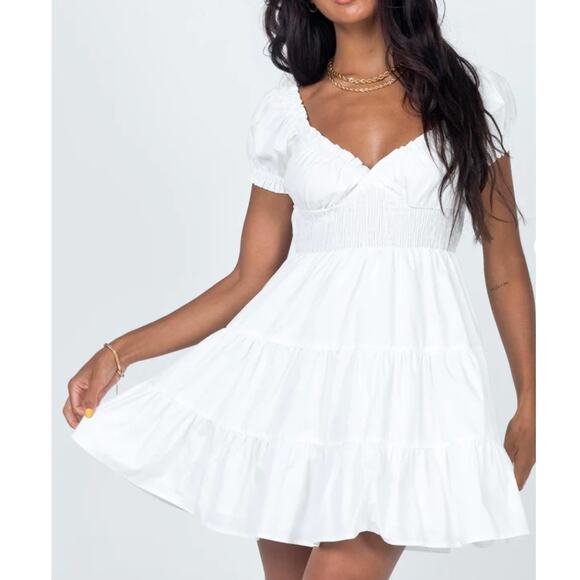 NWT Princess Polly So Sweet Mini Dress White size 2 - Picture 1 of 6